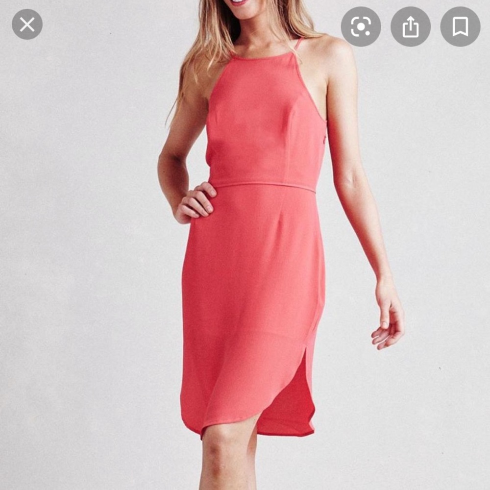 Paper Crown Coral Dress